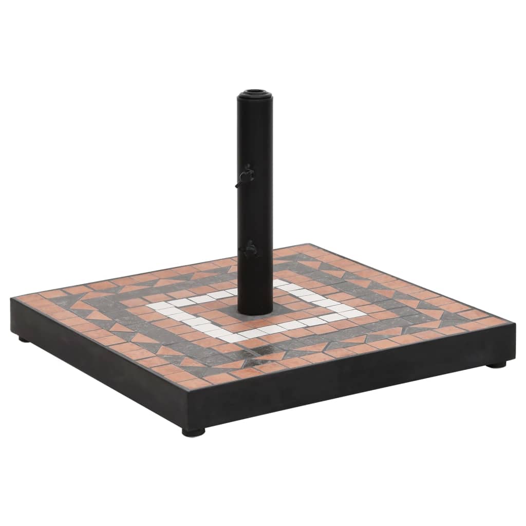Parasol Base Terracotta And White 12 Kg