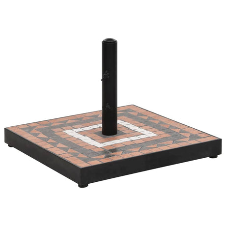 Parasol Base Terracotta And White 12 Kg