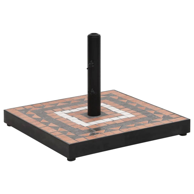 Parasol Base Terracotta And White 12 Kg