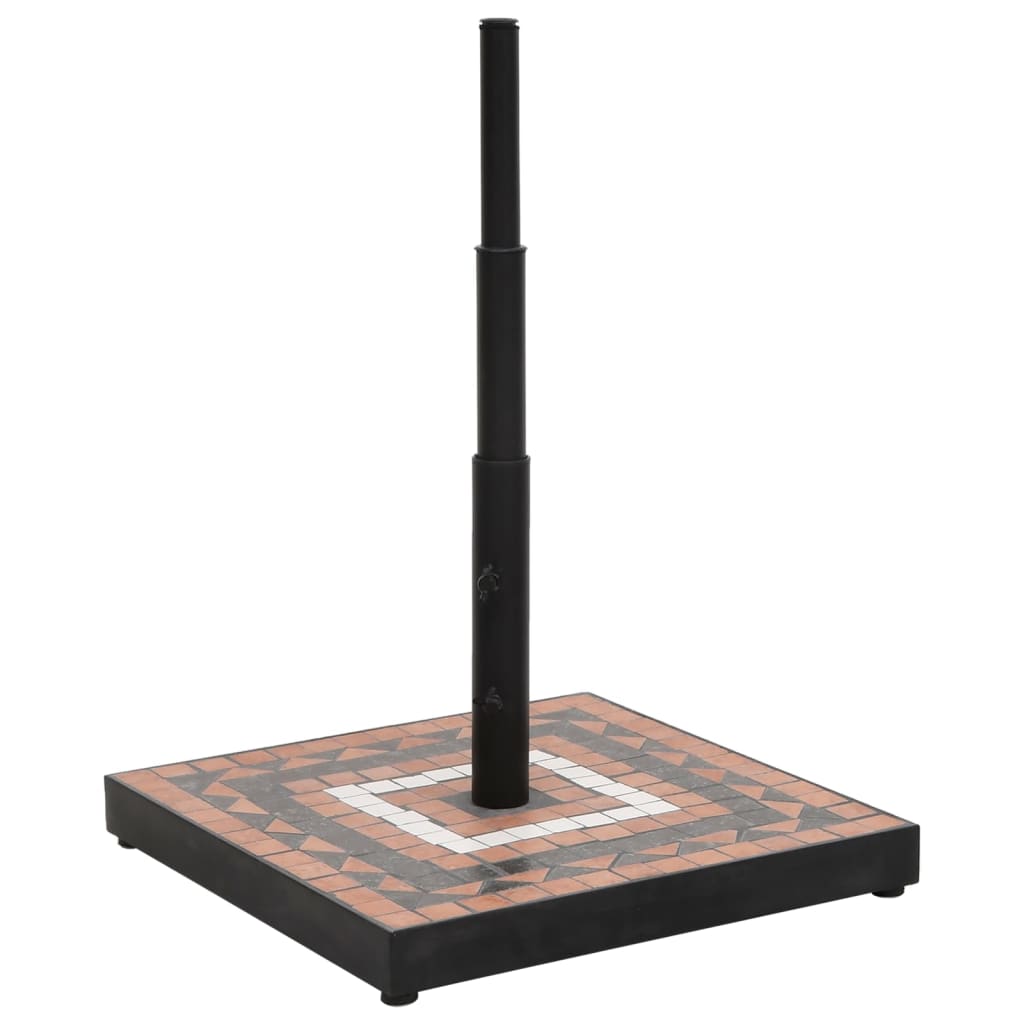 Parasol Base Terracotta And White 12 Kg