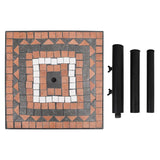 Parasol Base Terracotta And White 12 Kg