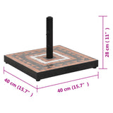 Parasol Base Terracotta And White 12 Kg