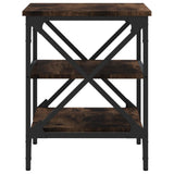 Side Table Smoked Oak 40x42x50 cm Engineered Wood