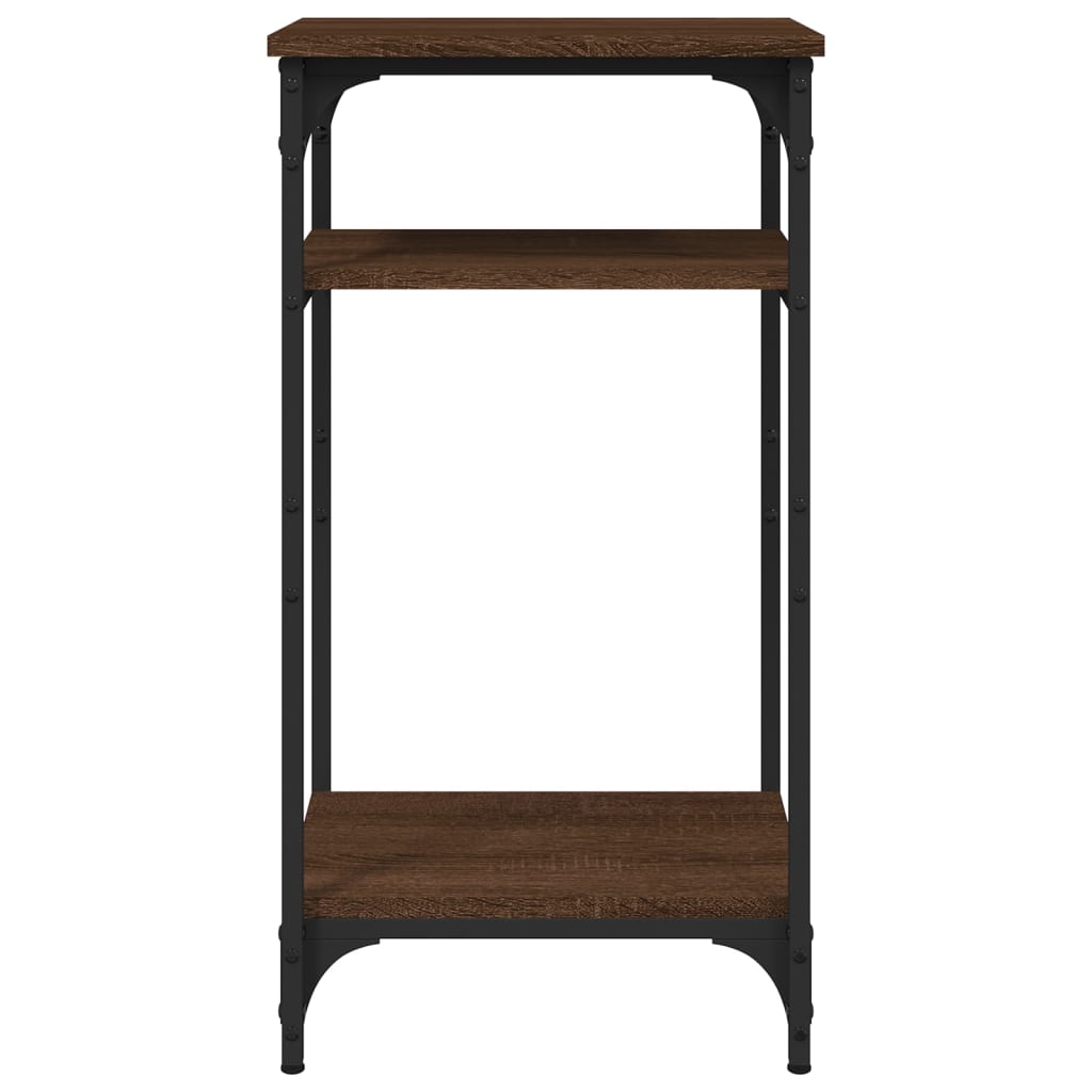 Side Table Brown Oak 40x30x75 cm Engineered Wood