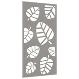 Garden Wall Decoration 105X55 Cm Corten Steel Leaf Design