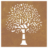 Garden Wall Decoration 55X55 Cm Corten Steel Tree Design