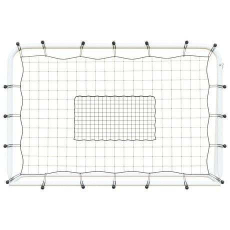 Football Net Rebounder White&Black 184X61X123 Cm Steel And Pe