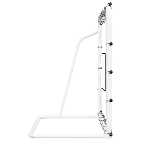 Football Net Rebounder White&Black 184X61X123 Cm Steel And Pe