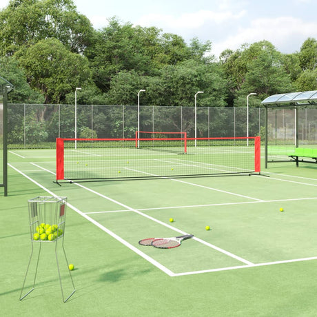 Tennis Net Black And Red Polyester
