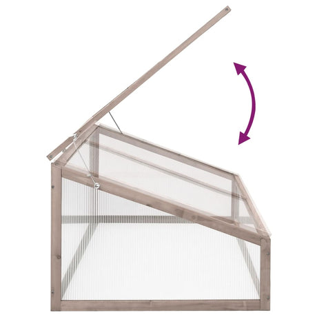 Greenhouse 110X58.5X39 Cm Fir Wood