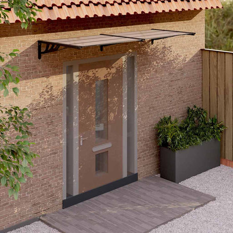 Door Canopy Black Polycarbonate