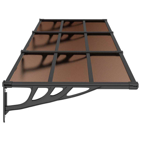 Door Canopy Black Polycarbonate