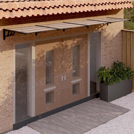 Door Canopy Black Polycarbonate