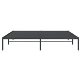 Metal Bed Frame without Mattress Black 193x203cm