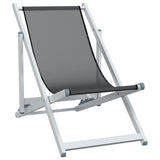 Folding Beach Chairs 2 Pcs Aluminium And Textilene