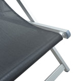 Folding Beach Chairs 2 Pcs Aluminium And Textilene