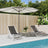 Folding Beach Chairs 2 Pcs Aluminium And Textilene
