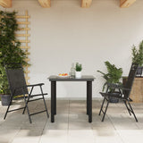 Folding Garden Chairs 2 Pcs Melange Steel And Textilene