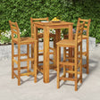 7 Piece Garden Bar Set Solid Wood Acacia
