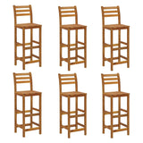 7 Piece Garden Bar Set Solid Wood Acacia