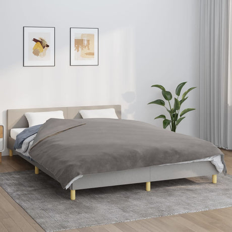 Weighted Blanket With Cover Grey Fabric