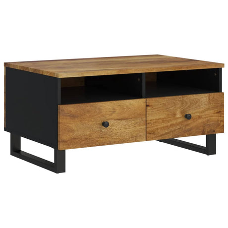 Coffee Table 80X54X40 Cm Solid Wood Mango&Engineered Wood