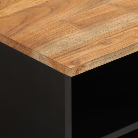 Tv Cabinet 100X33X46 Cm Solid Wood Acacia&Engineered Wood