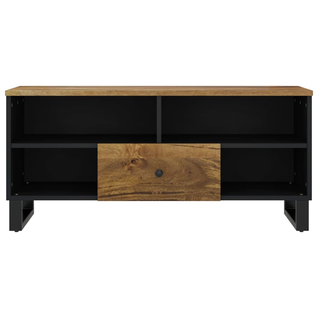 Tv Cabinet 100X33X46 Cm Solid Wood Mango&Engineered Wood