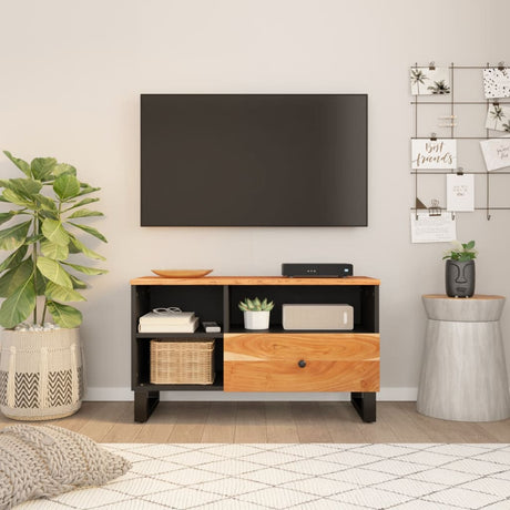 Tv Cabinet 80X33X46 Cm Solid Wood Mango&Engineered Wood
