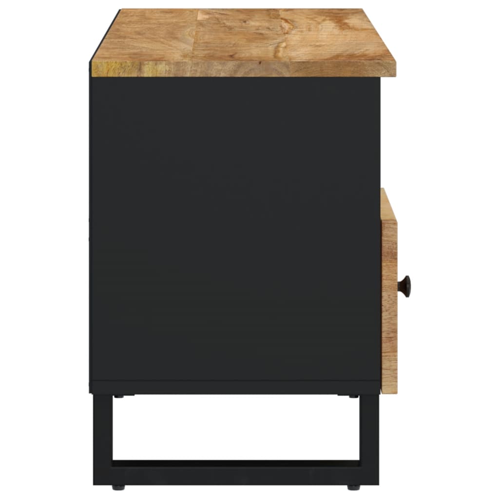 Tv Cabinet 100X33X46 Cm Solid Wood Mango And Engineered Wood