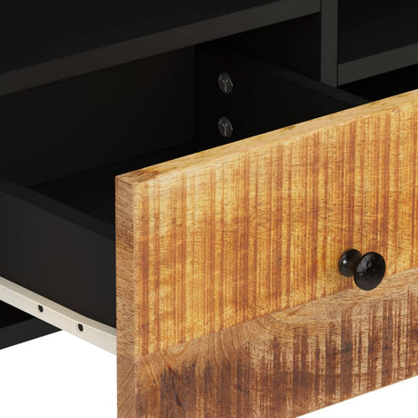 Tv Cabinet 100X33X46 Cm Solid Wood Mango And Engineered Wood