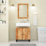 Sink Cabinet 62X33X58 Cm Solid Wood Mango And Engineered Wood