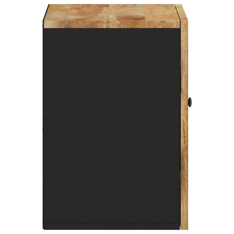 Bathroom Wall Cabinet 38X33X48 Cm Solid Wood Mango