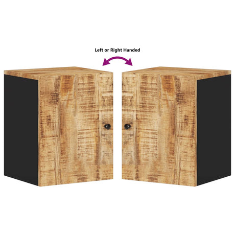 Bathroom Wall Cabinet 38X33X48 Cm Solid Wood Mango