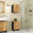 Bathroom Cabinet 38X33X58 Cm Solid Wood Mango