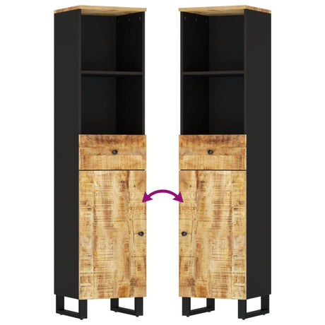 Bathroom Cabinet 38X33X160 Cm Solid Wood Mango