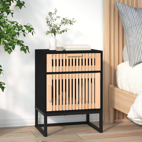 Bedside Cabinets 2 Pcs 40X30X55.5 Cm Engineered Wood&Iron