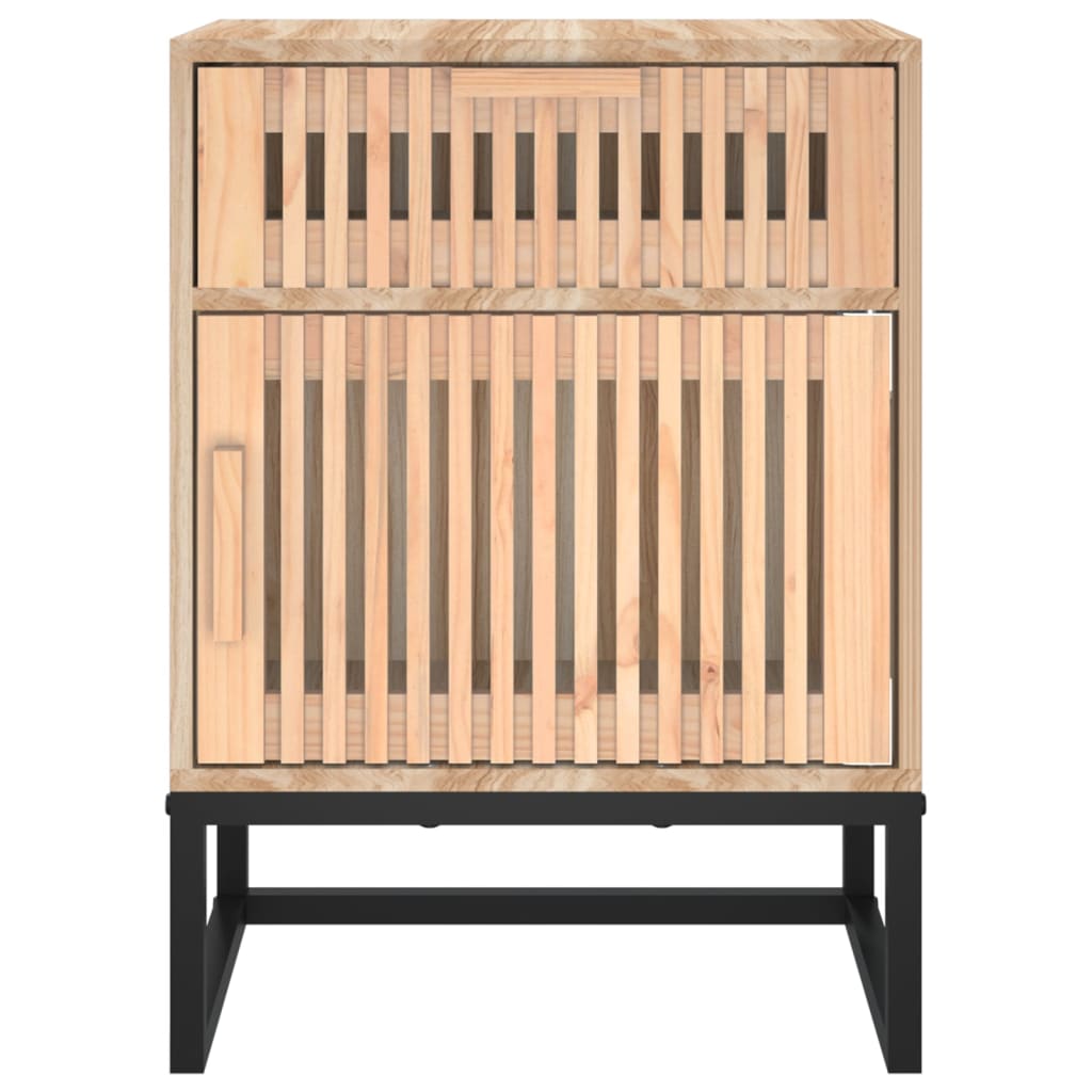 Bedside Cabinets 2 Pcs 40X30X55.5 Cm Engineered Wood&Iron