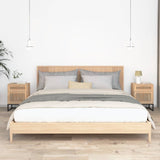 Bedside Cabinets 2 Pcs 40X30X55.5 Cm Engineered Wood&Iron