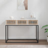 Console Table 105X30X75 Cm Engineered Wood And Iron