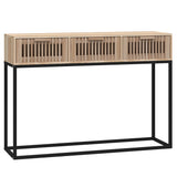 Console Table 105x30x75 cm Engineered Wood and Iron