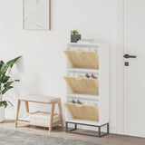 Shoe Cabinet 52X25X120 Cm Engineered Wood