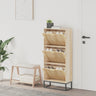 Shoe Cabinet 52X25X120 Cm Engineered Wood