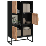 Highboard 70X35X125 Cm Engineered Wood