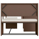 Garden Sofa With Table And Cushions L-Shaped Poly Rattan