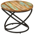 Coffee Table Black 60X Solid Rough Mango Wood