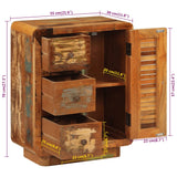 Sideboard with 3 Drawers 55x30x70 cm Solid Wood Reclaimed