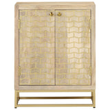 Sideboard With 2 Doors 55X30X70 Cm Solid Wood Mango
