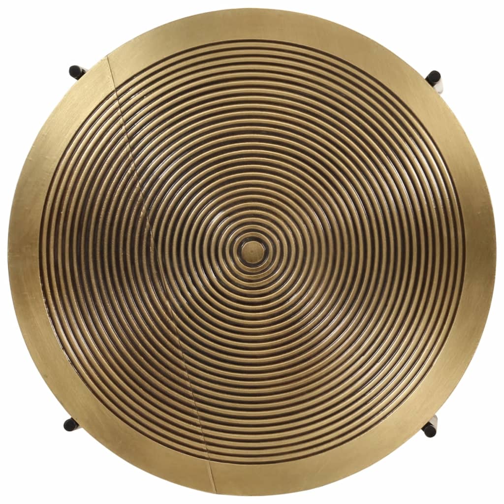 Coffee Tables 2 Pcs Brass And Black Metal