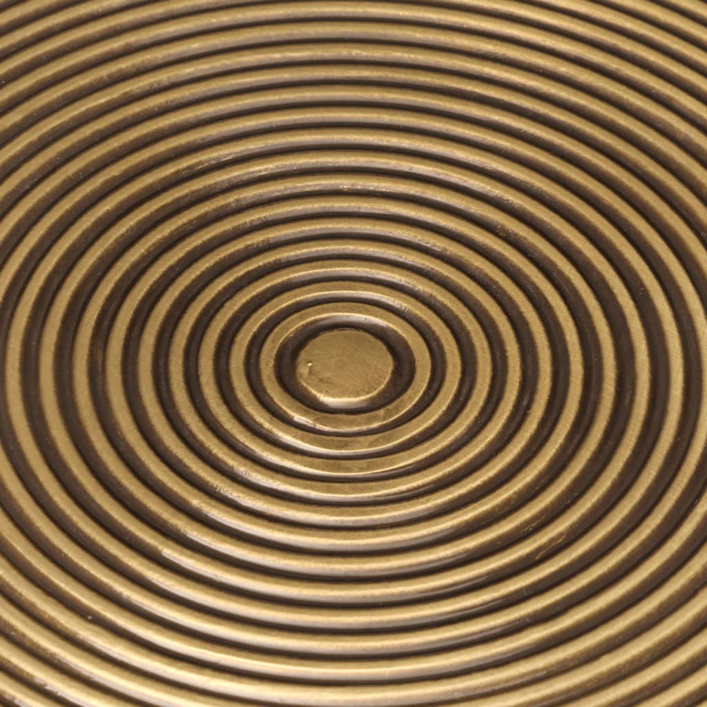 Coffee Tables 2 Pcs Brass And Black Metal